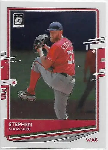 2020 Donruss Optic #100 Stephen Strasburg NM-MT Nationals - Baseball Card Single