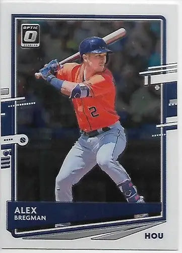 Original gloss of Alex Bregman baseball card from 2020 Donruss Optic series