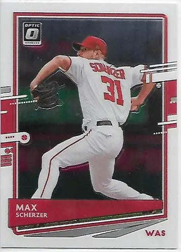 2020 Donruss Optic #138 Max Scherzer NM-MT Nationals - Baseball Card Single
