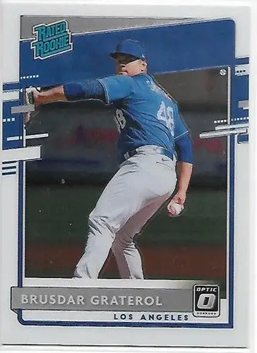 Brusdar Graterol baseball card from Donruss Optic with original gloss and high NM-MT condition
