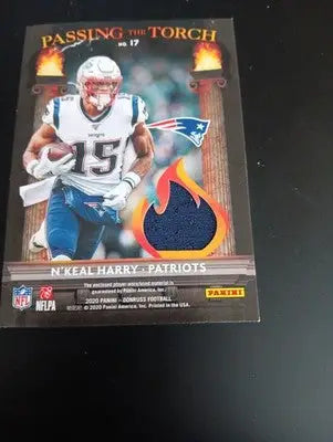 2020 Donruss Passing the Torch Jerseys - 44/199. Randy Moss! N. Harry. Patriots. - Football Card Single