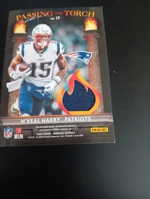 2020 Donruss Passing the Torch Jerseys - 44/199. Randy Moss! N. Harry. Patriots. - Football Card Single