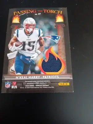 2020 Donruss Passing the Torch Jerseys - 44/199. Randy Moss! N. Harry. Patriots. - Football Card Single