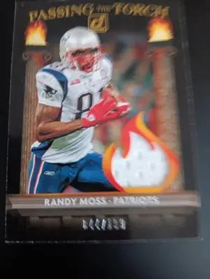 2020 Donruss Passing the Torch Jerseys - 44/199. Randy Moss! N. Harry. Patriots. - Football Card Single