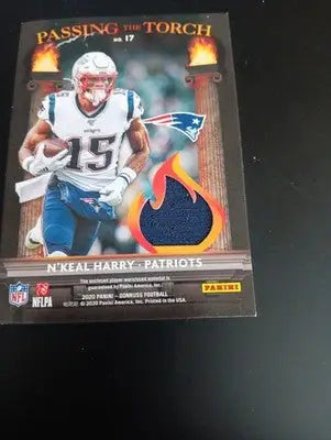 2020 Donruss Passing the Torch Jerseys - 44/199. Randy Moss! N. Harry. Patriots. - Football Card Single
