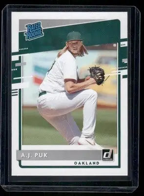 2020 Donruss Rated Rookie A.J. Puk #49 Baseball - Baseball Card Single