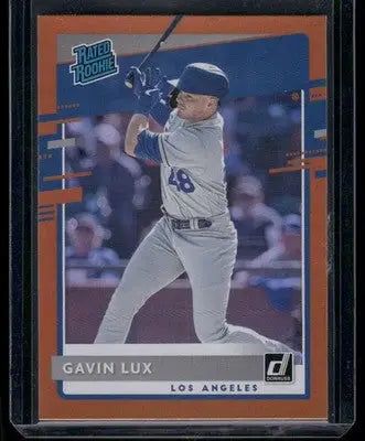 2020 Donruss Rated Rookie Gavin Lux #44 Orange Baseball - Baseball Card Single