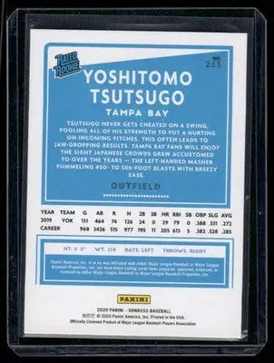 2020 Donruss Rated Rookie Yoshitomo Tsutsugo #263 Red Baseball - Baseball Card Single