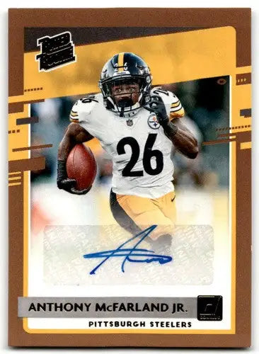 2020 Donruss Rated Rookies Autographs Bronze #341 Anthony McFarland Jr. ID:43269 - Football Card Single