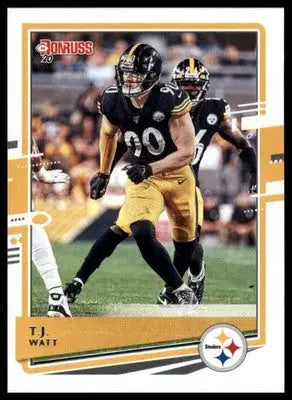 2020 Donruss T.J. Watt 220 Pittsburgh Steelers - Football Card Single