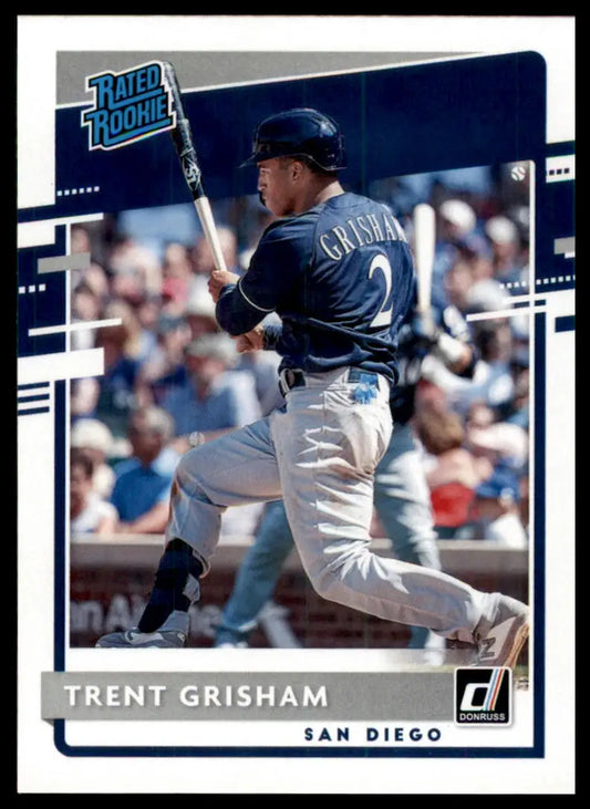 2020 Donruss Trent Grisham RC 43 San Diego Padres NM - Baseball Card Single