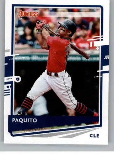 Original gloss baseball card featuring Francisco Lindor from Donruss Variations 2020