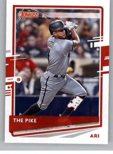 Baseball trading card of Ketel Marte with original gloss from 2020 Donruss Variations