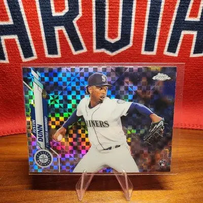 2020 JUSTIN DUNN Topps Chrome Rookie Xfractor #136 Mariners - Baseball Card Single