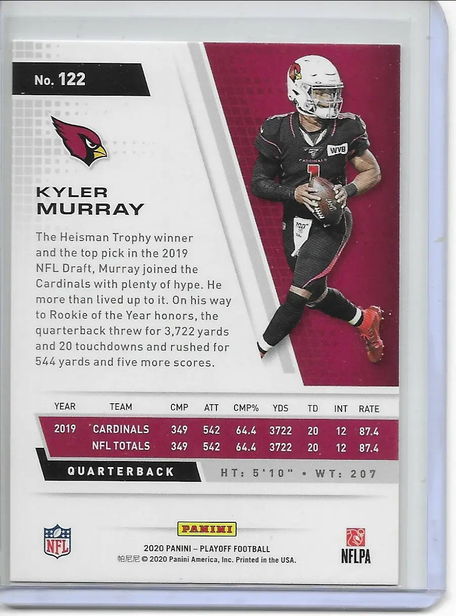 2020 Kyler Murray Playoff Kickoff Green SP!!! 122 (129) - Football Card Single