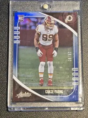 2020 Panini Absolute #117 Chase Young Spectrum Blue #/50 - Football Card Single