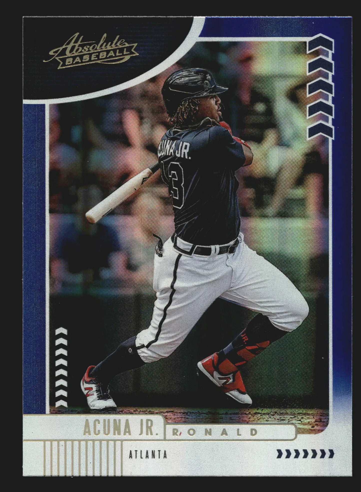 2020 Panini Absolute #9 Ronald Acuna Jr. Blue Spectrum Parallel Atlanta