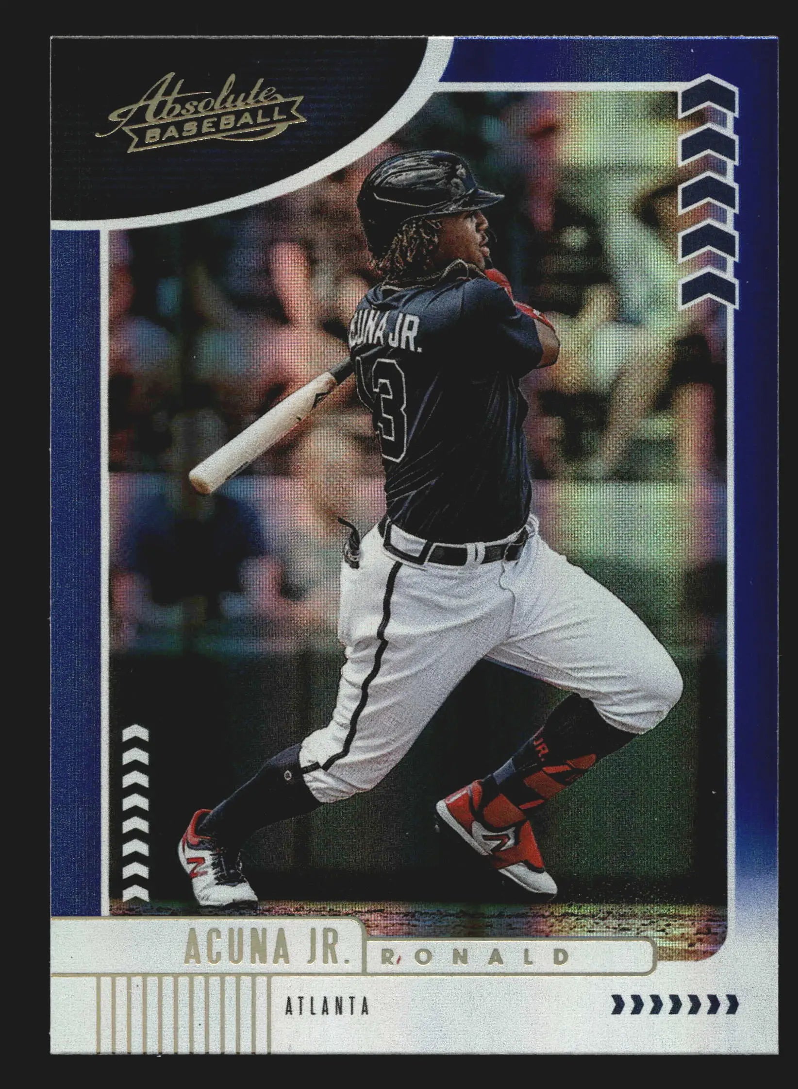 2020 Panini Absolute #9 Ronald Acuna Jr. Blue Spectrum Parallel Atlanta