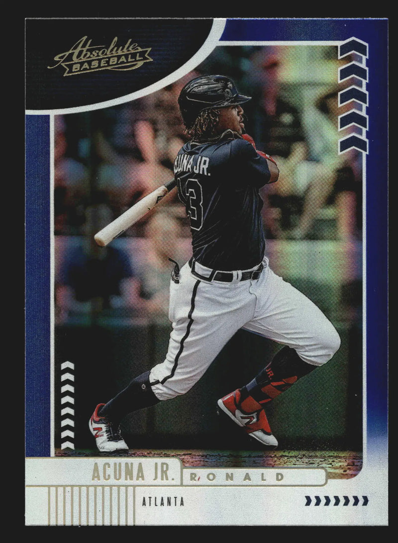 2020 Panini Absolute #9 Ronald Acuna Jr. Blue Spectrum Parallel Atlanta