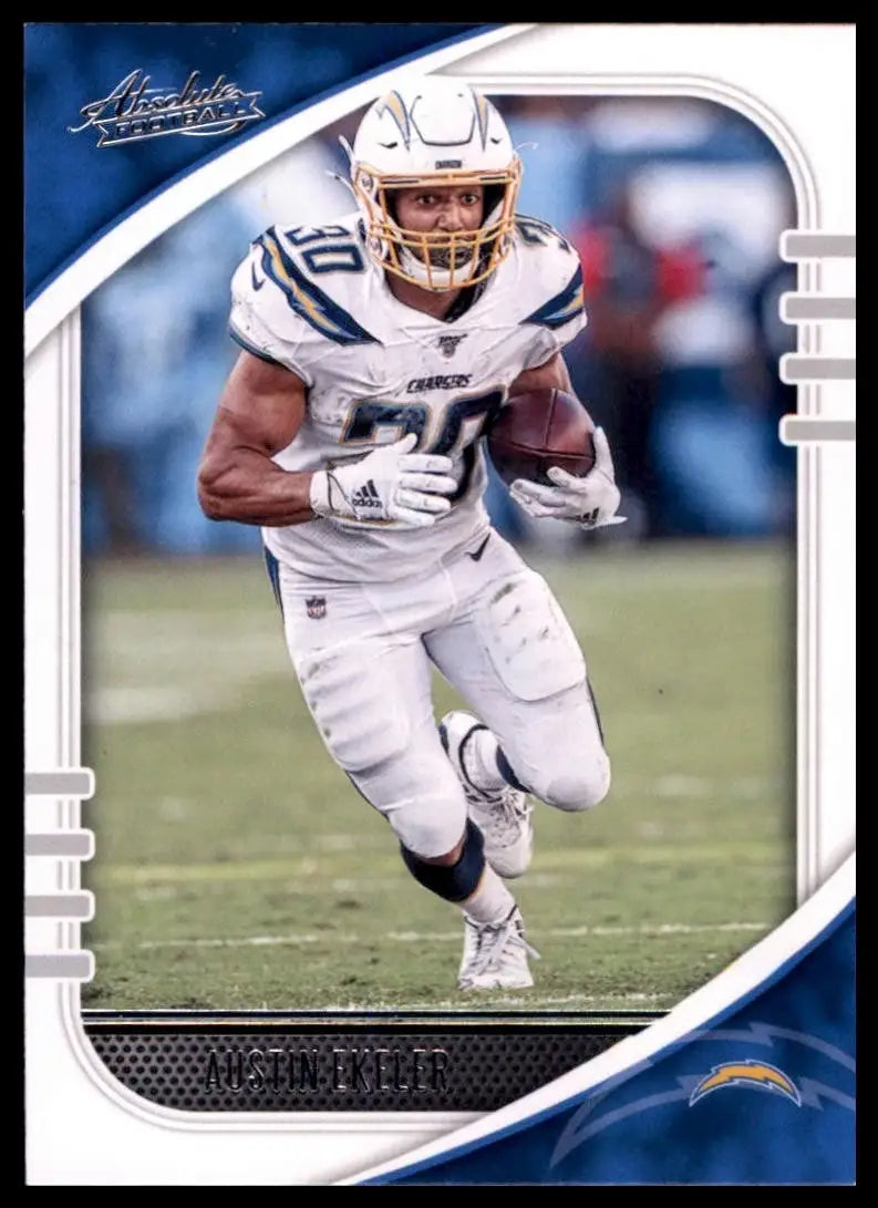 2020 Panini Absolute Austin Ekeler #17 San Diego Chargers Football Card NFL - Football Card Single