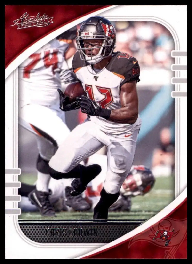 2020 Panini Absolute Chris Godwin #40 Tampa Bay Buccaneers Football Card NFL