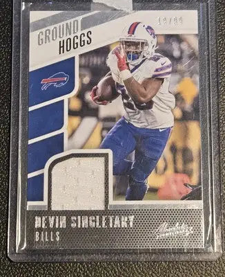 2020 Panini Absolute D.Singletary Ground Hoggs Materials 19/99 - Football Card Single
