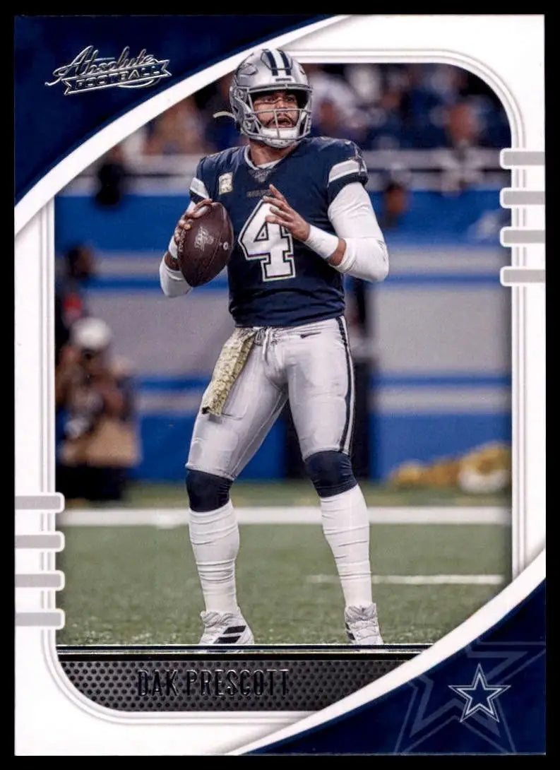 2020 Panini Absolute Dak Prescott #52 Dallas Cowboys Football Card NFL Sports