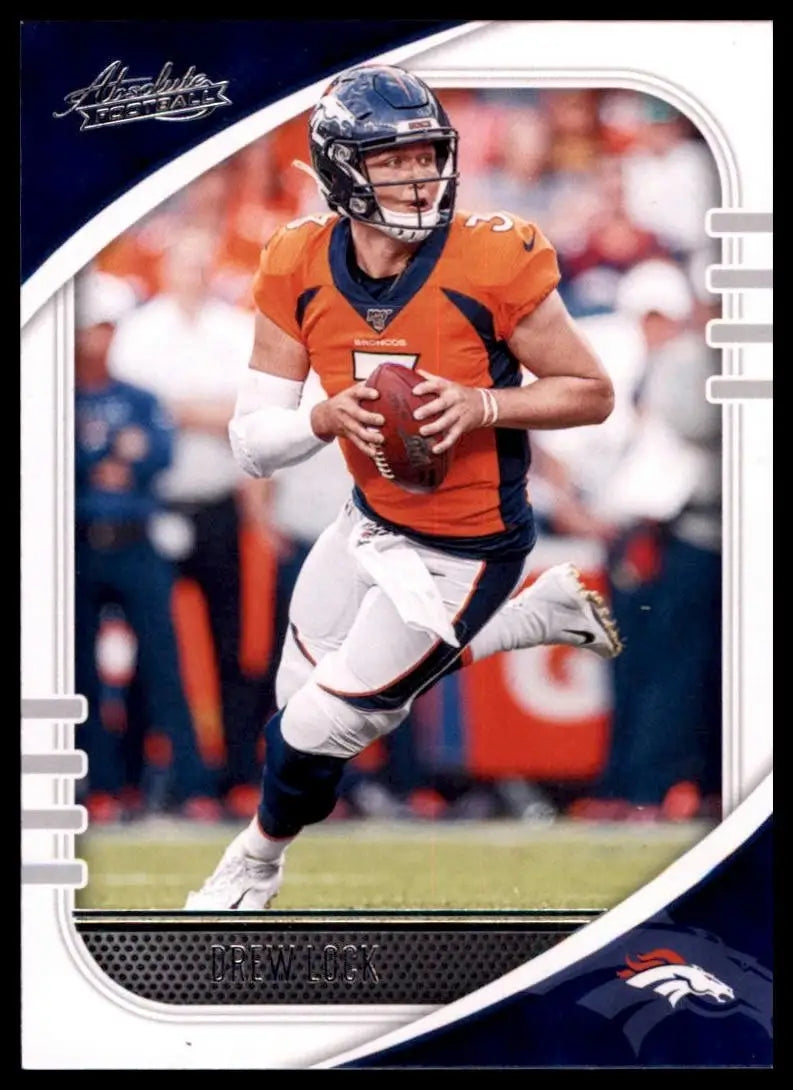 2020 Panini Absolute Drew Lock #45 Denver Broncos Football Card NFL Sports - Football Card Single