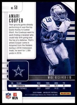 2020 Panini Absolute - Green Amari Cooper 50 Dallas Cowboys