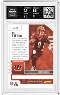2020 Panini Absolute Green Joe Burrow #158 RC Football Arena Club 9.5 - Football Card Single