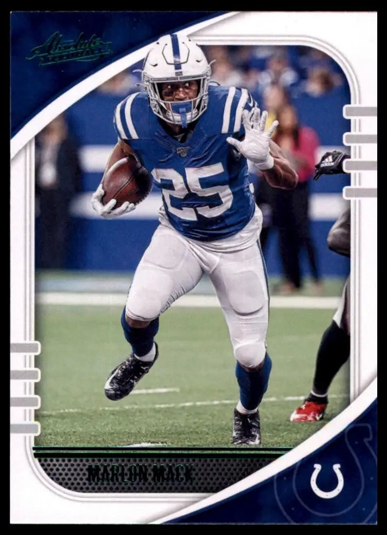 2020 Panini Absolute Green Marlon Mack #39 Indianapolis Colts Football Card NFL - Football Card Single