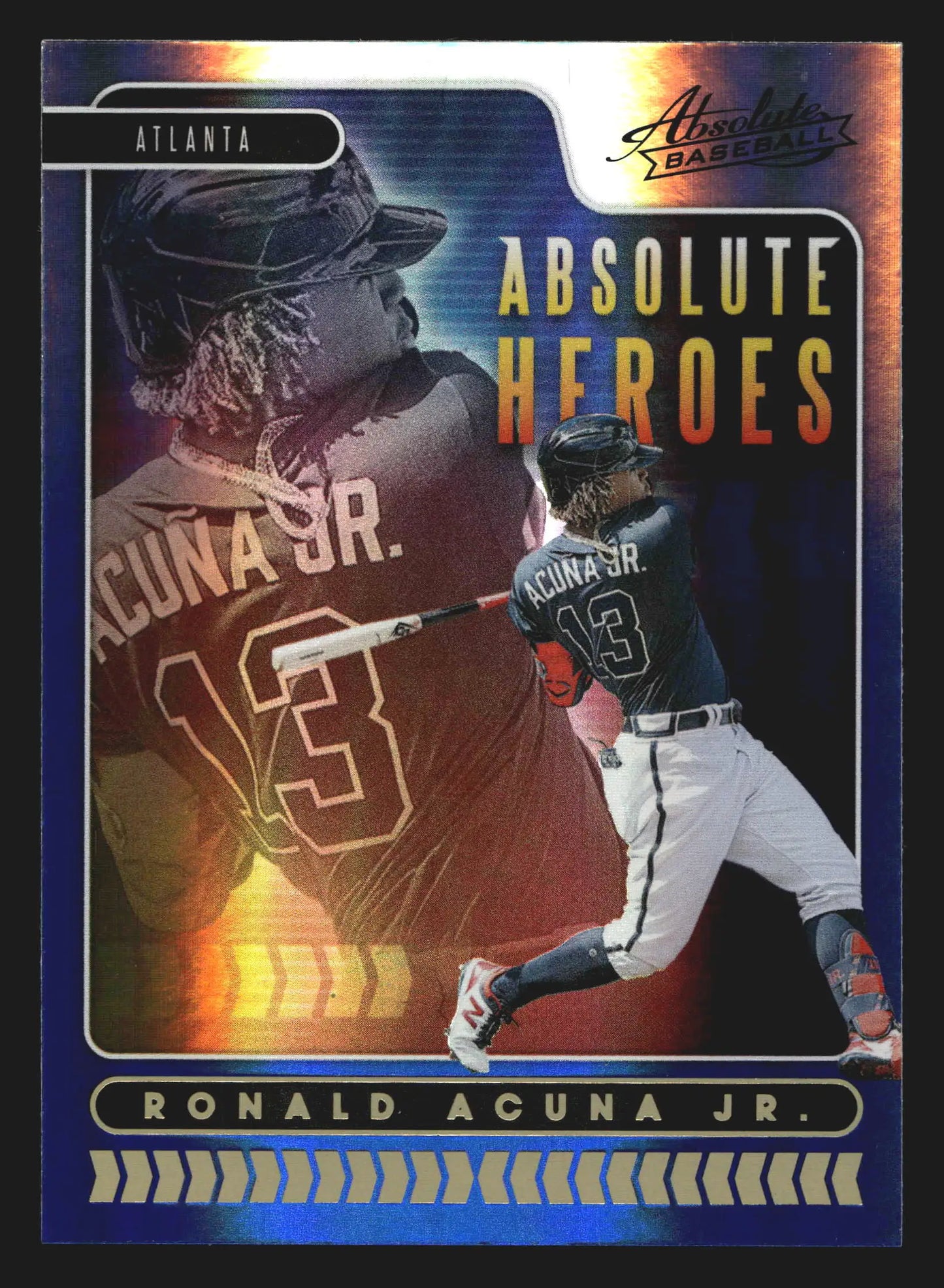 2020 Panini Absolute Heroes #AH2 Ronald Acuna Jr. Blue Spectrum
