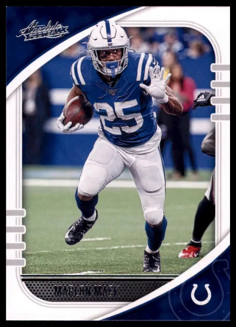 2020 Panini Absolute Marlon Mack #39 Indianapolis Colts Football Card NFL Sports - Football Card Single