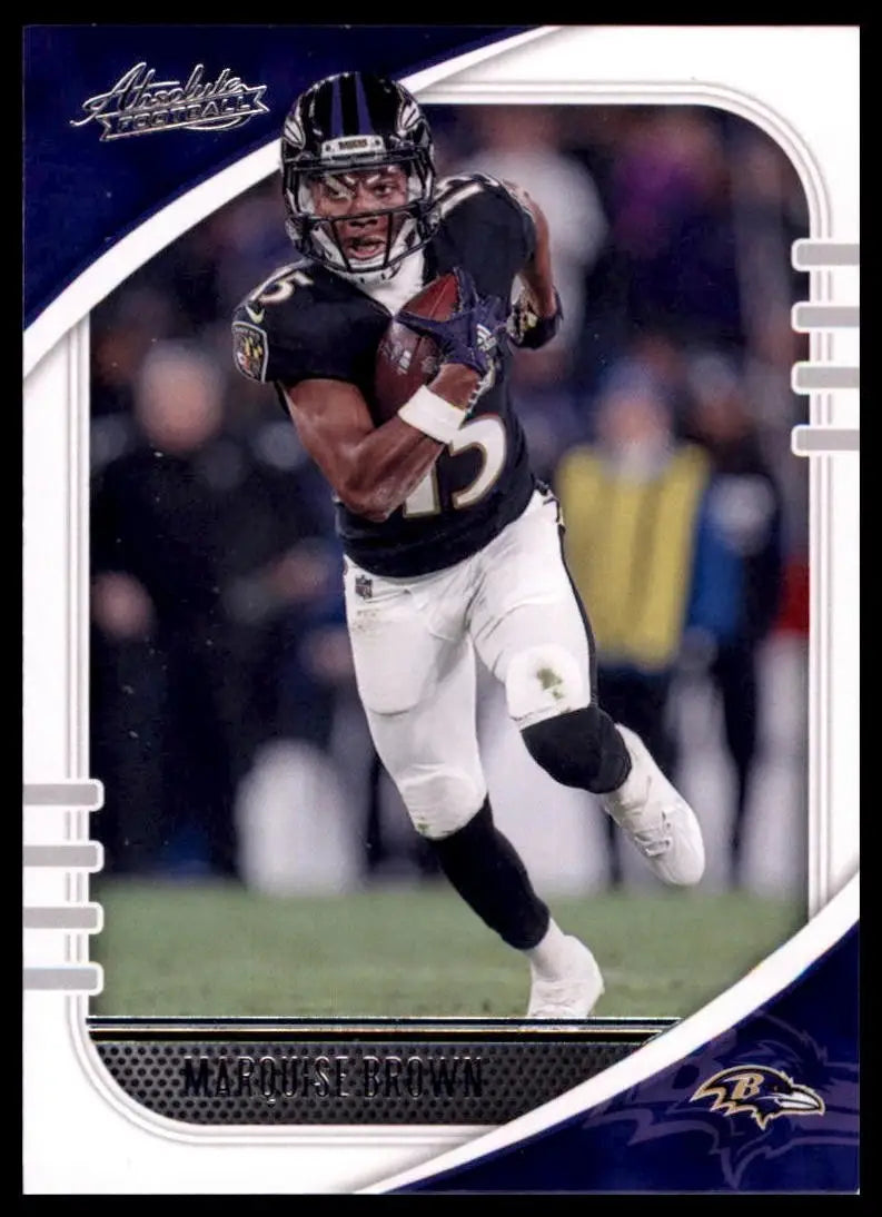 2020 Panini Absolute Marquise Brown #84 Baltimore Ravens Football Card NFL Sport - Football Card Single