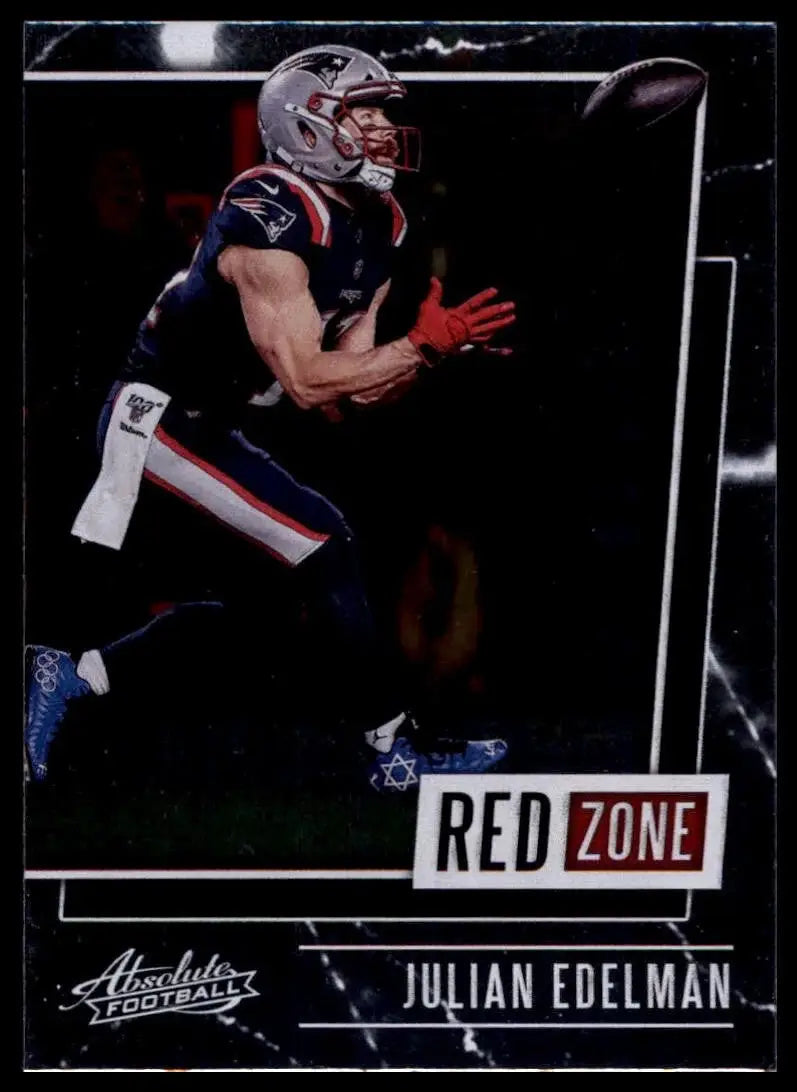 2020 Panini Absolute Red Zone Julian Edelman #RZ-JE New England Patriots Card - Football Card Single