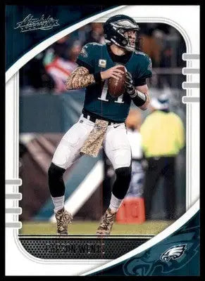 2020 Panini Absolute - Retail Carson Wentz 63 Philadelphia Eagles