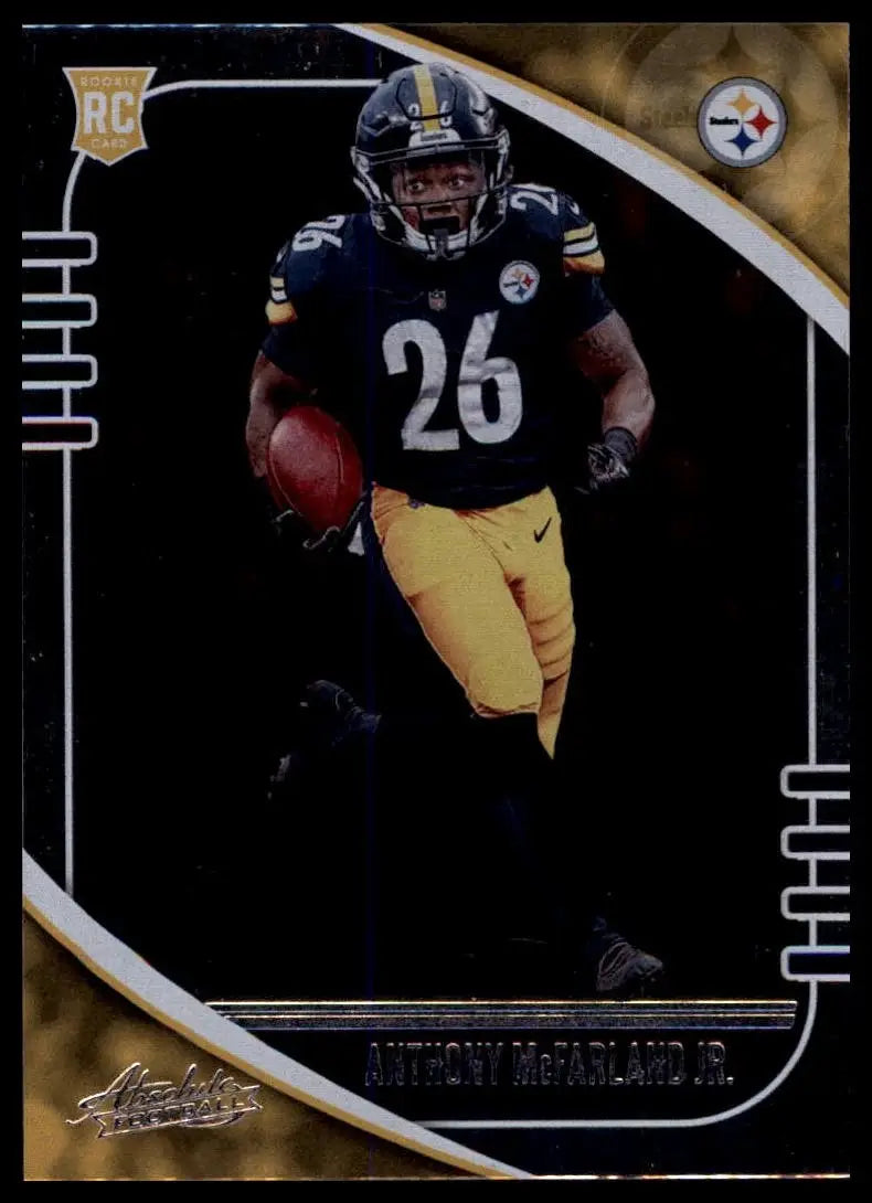 2020 Panini Absolute Rookie Anthony McFarland Jr #106 Pittsburgh Steelers Card - Football Card Single
