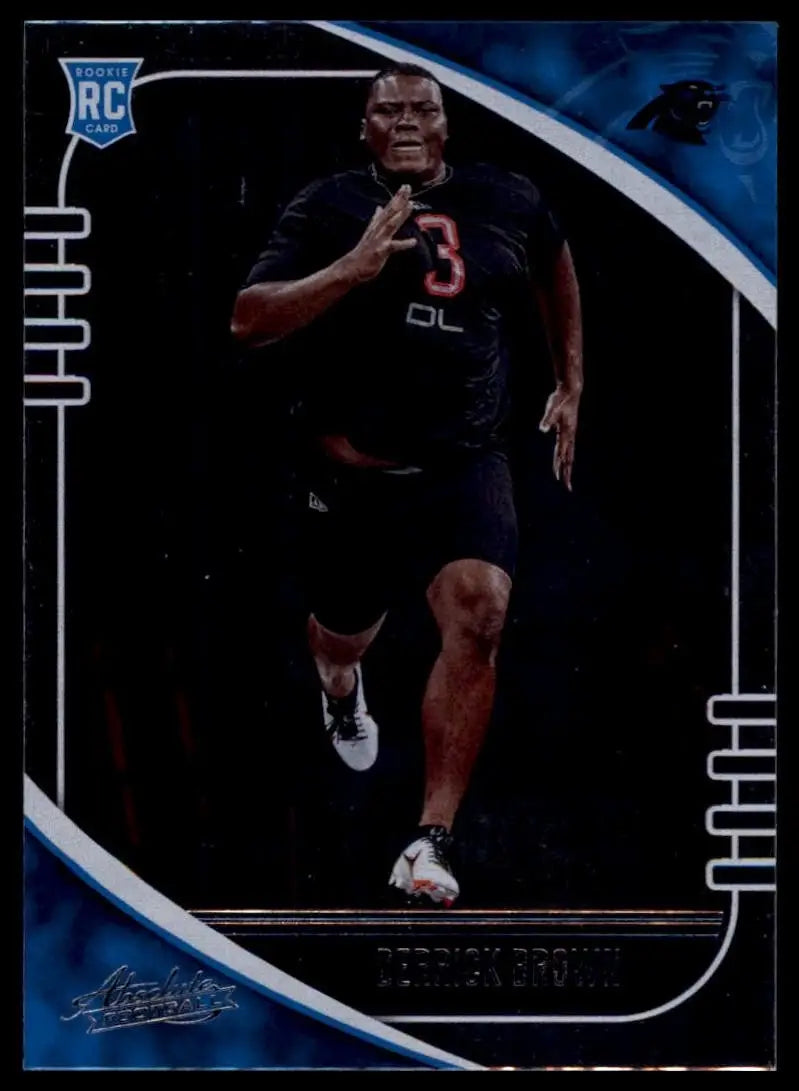 2020 Panini Absolute Rookie Derrick Brown #130 Carolina Panthers Football Card - Football Card Single