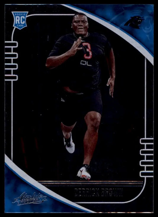 2020 Panini Absolute Rookie Derrick Brown #130 Carolina Panthers Football Card - Football Card Single
