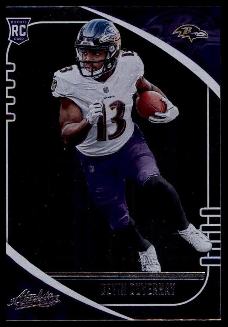2020 Panini Absolute Rookie Devin Duvernay #132 Baltimore Ravens Football Card - Football Card Single