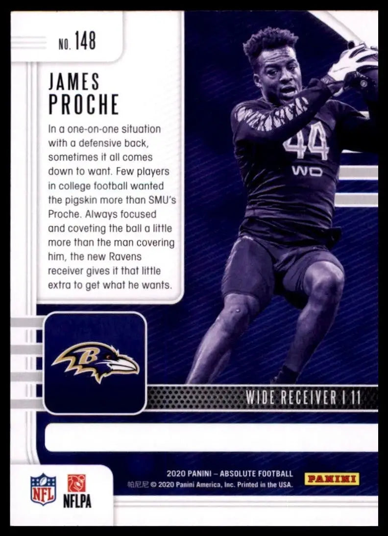 2020 Panini Absolute - Rookie James Proche #148 (RC) - Football Card Single