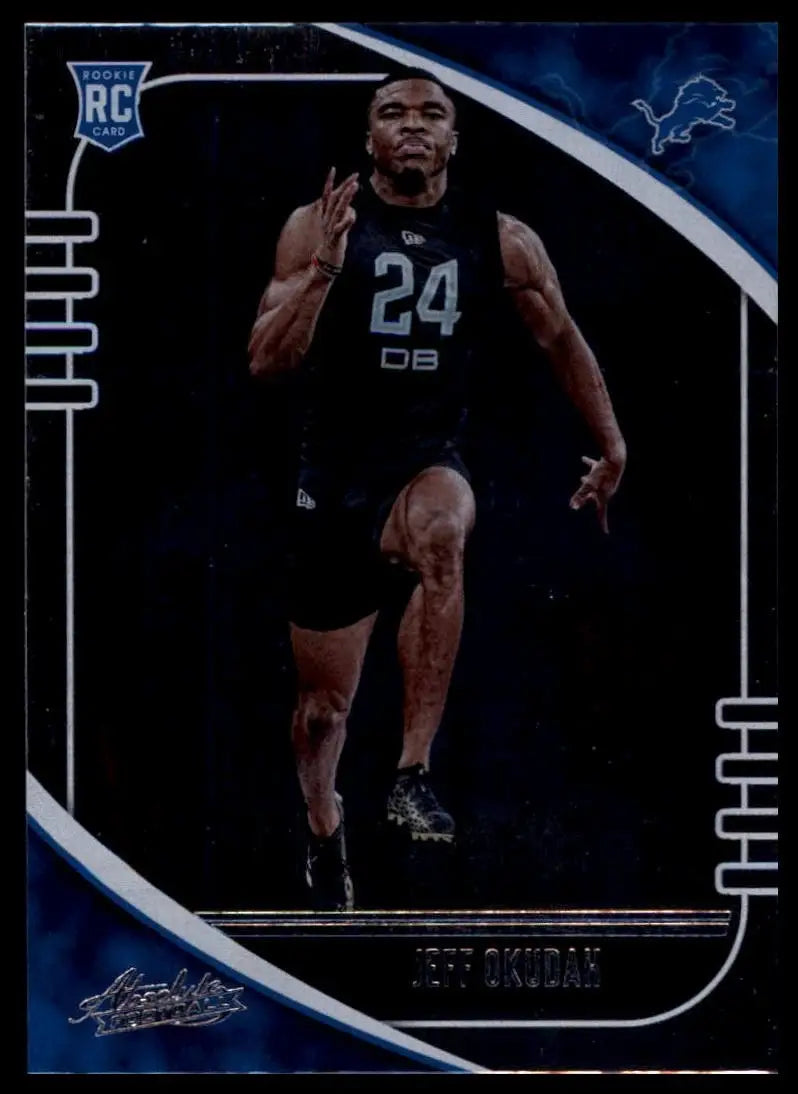 2020 Panini Absolute Rookie Jeff Okudah #155 Detroit Lions Football Card NFL - Football Card Single