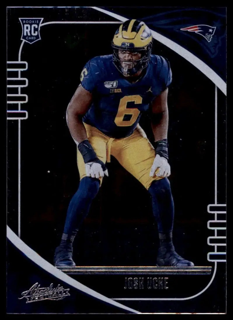 2020 Panini Absolute Rookie Josh Uche #164 New England Patriots Football Card NF - Football Card Single