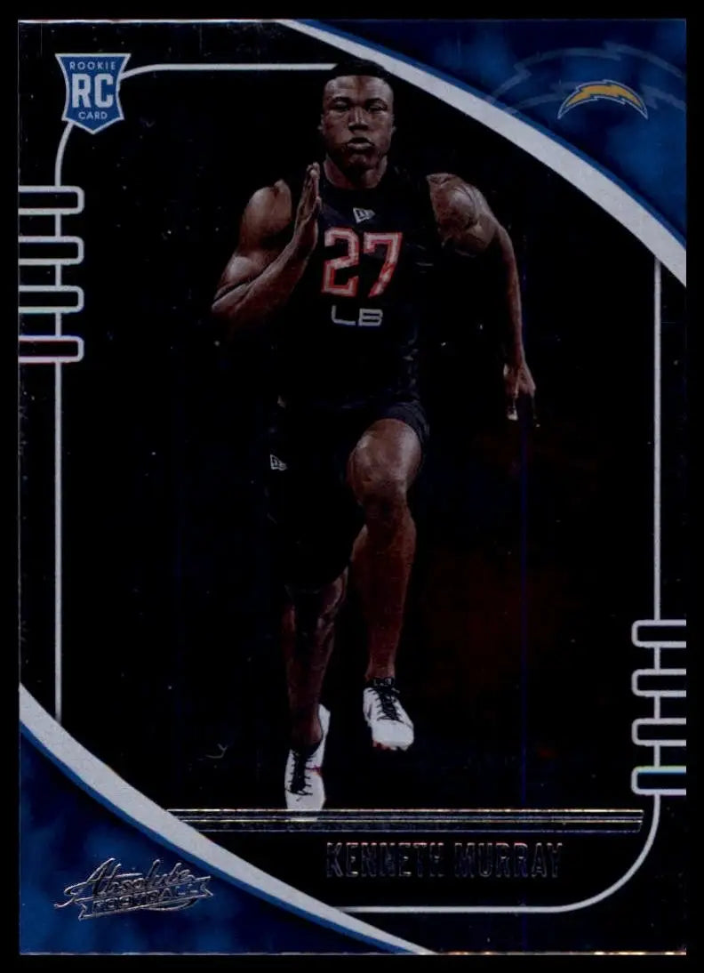 2020 Panini Absolute Rookie Kenneth Murray #170 Los Angeles Chargers Football - Football Card Single
