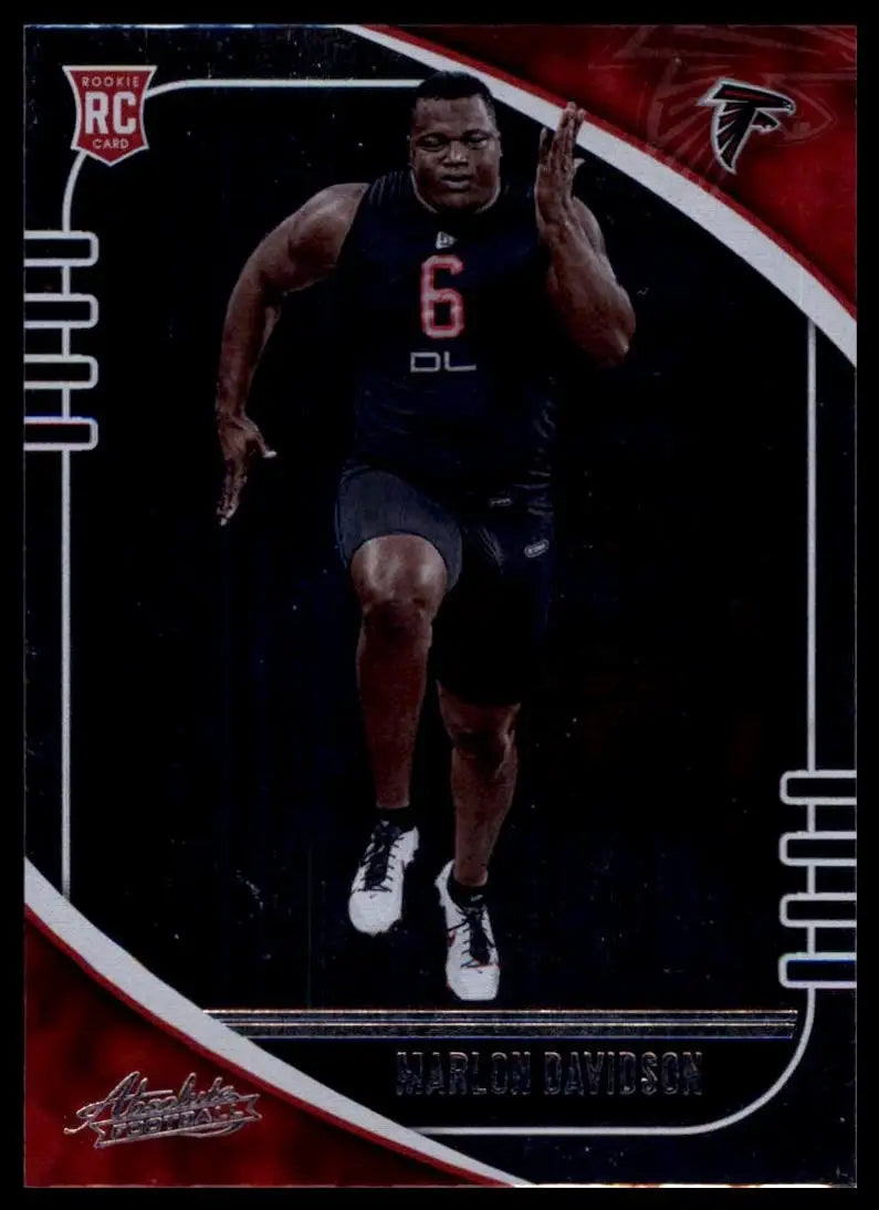 2020 Panini Absolute Rookie Marlon Davidson #180 Atlanta Falcons Football Card - Football Card Single