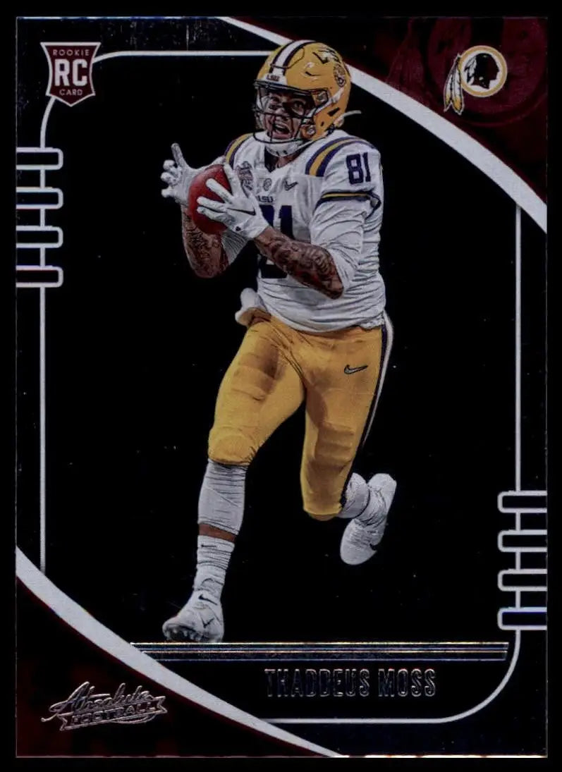2020 Panini Absolute Rookie Thaddeus Moss #191 Washington Redskins Football Card - Football Card Single
