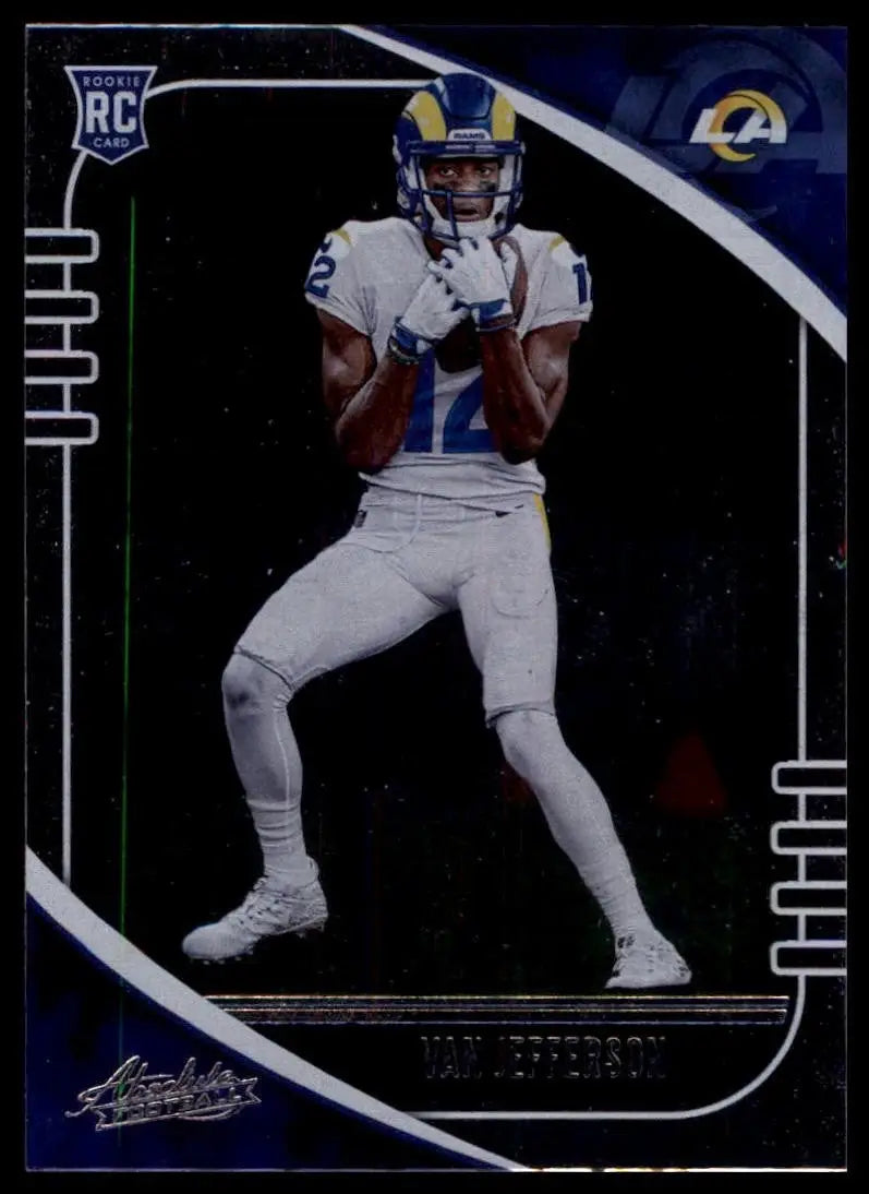2020 Panini Absolute Rookie Van Jefferson #196 Los Angeles Rams Football Card - Football Card Single