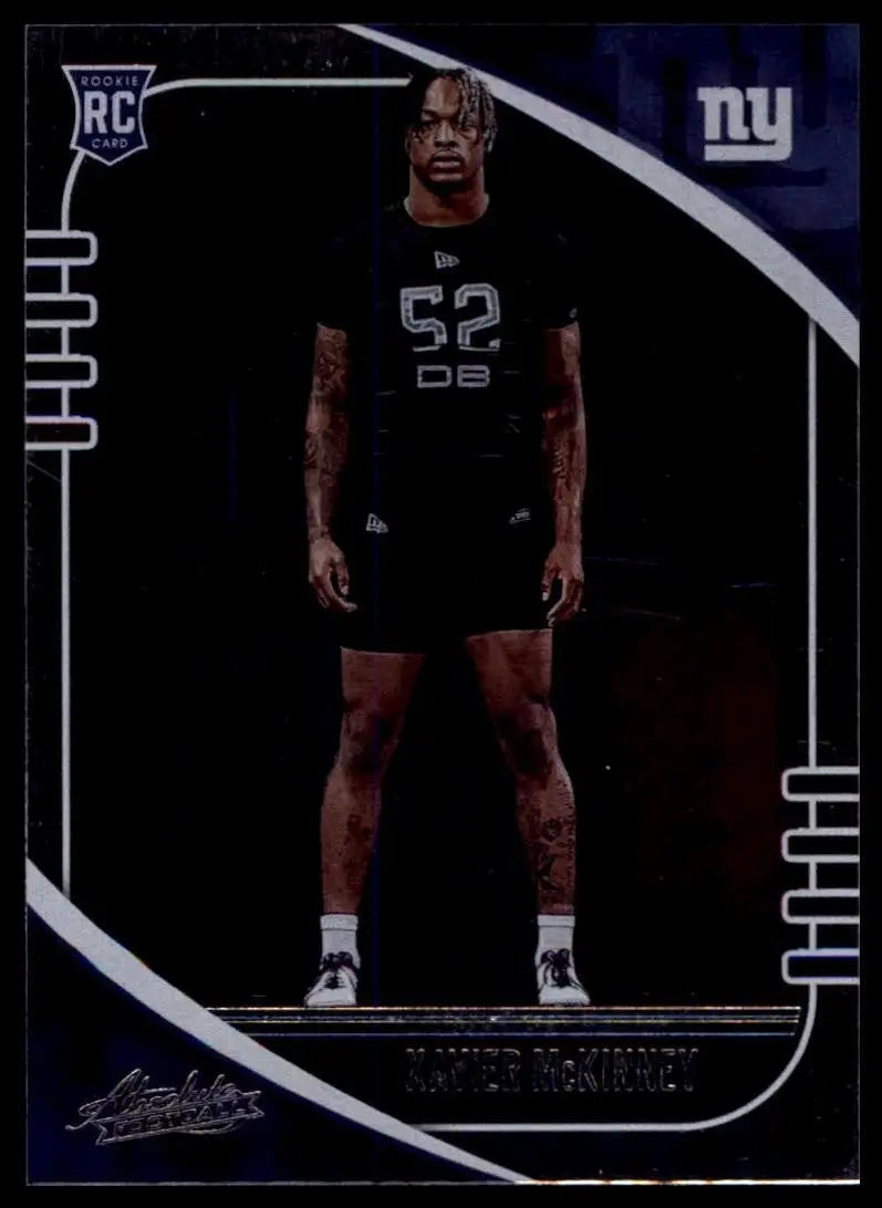 2020 Panini Absolute Rookie Xavier McKinney #198 New York Giants Football Card - Football Card Single