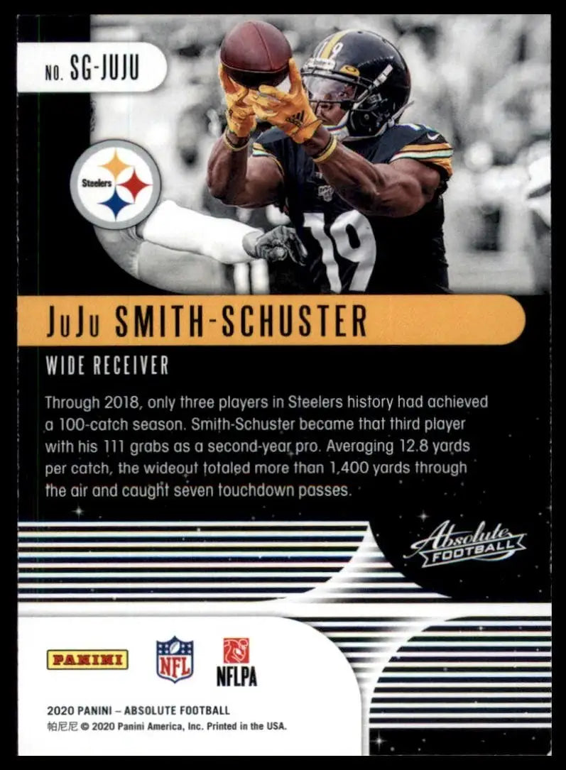 2020 Panini Absolute Star Gazing JuJu Smith Schuster #SGJUJU PIttsburgh Steelers - Football Card Single