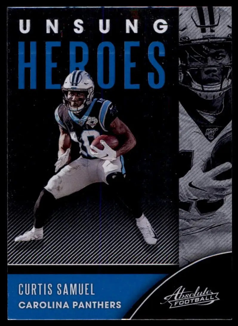 2020 Panini Absolute Unsung Heroes Curtis Samuel #UH-CS Carolina Panthers Card - Football Card Single